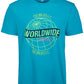 Camiseta gráfica masculina ID Ideology azul tamanho grande