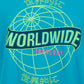 Camiseta gráfica masculina ID Ideology azul tamanho grande