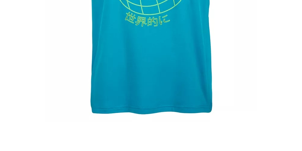 Camiseta gráfica masculina ID Ideology azul tamanho X-G