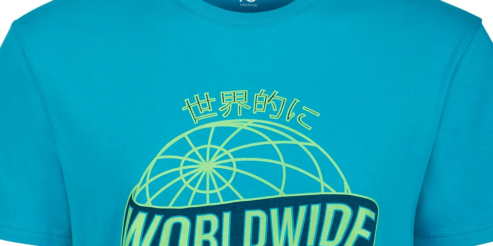 Camiseta gráfica masculina Ideology, azul, tamanho XX-G