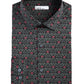 Camisa social masculina Bar III Slim-Fit Performance Stretch Rose Arch-Print, preta, tamanho 32-33