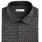 Camisa social masculina Bar III Slim-Fit Performance Stretch Rose Arch-Print, preta, tamanho 32x33