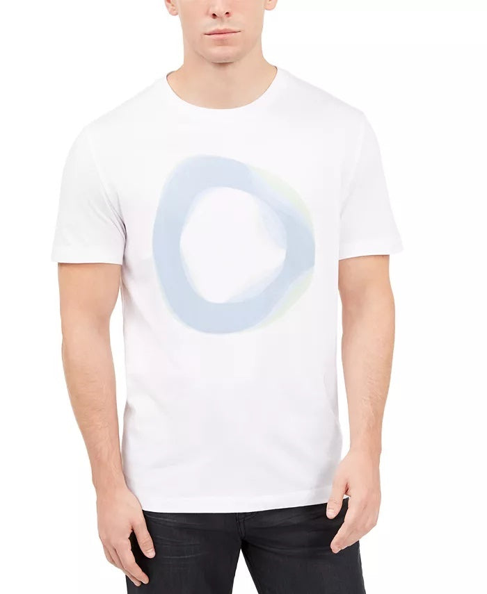 Camiseta Alfani Prisma Graphic Masculina Branca Tamanho Médio