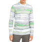 Camiseta listrada masculina Alfani cinza tamanho extra grande