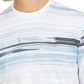 Camiseta listrada masculina Alfani, tamanho extra grande, branca