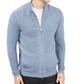 Cardigan texturizado com zíper frontal Alfani masculino, azul, tamanho médio