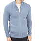 Cardigan texturizado com zíper frontal Alfani masculino, azul, tamanho pequeno