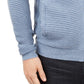 Cardigan texturizado com zíper frontal Alfani masculino, azul, tamanho pequeno