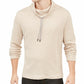 Moletom com capuz e gola funil masculino Alfani, bege, tamanho grande