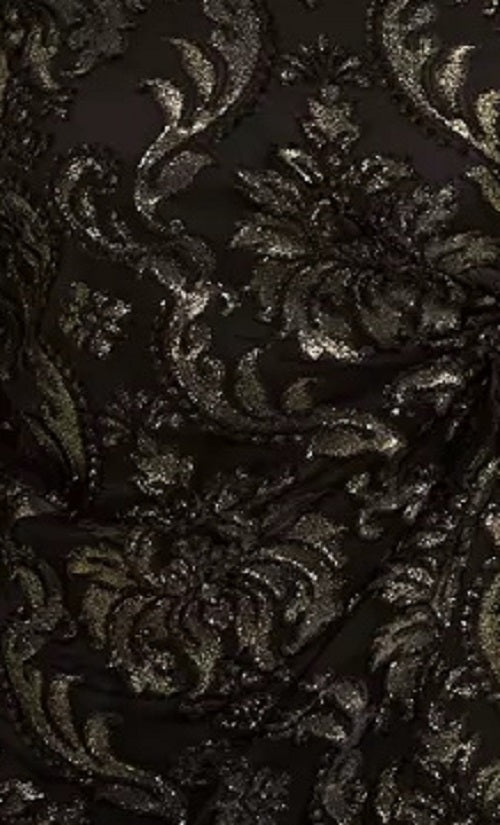 Blusa Alfani Feminina Velvet-Burnout com Amarração Lateral, Preta, Tamanho Pequeno