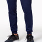 Calça de moletom masculina ID Ideology com bainha aberta e capuz azul escuro, tamanho XX-G