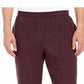 Calça de moletom masculina Ideology com bainha aberta em lã, tamanho médio
