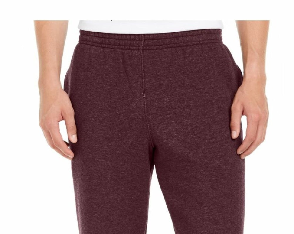 Calça de moletom masculina Ideology com bainha aberta em lã, tamanho médio