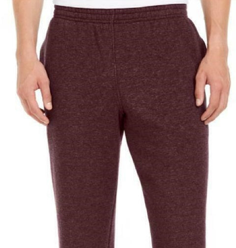 Calça de moletom masculina Ideology com bainha aberta em lã, roxa, tamanho pequeno