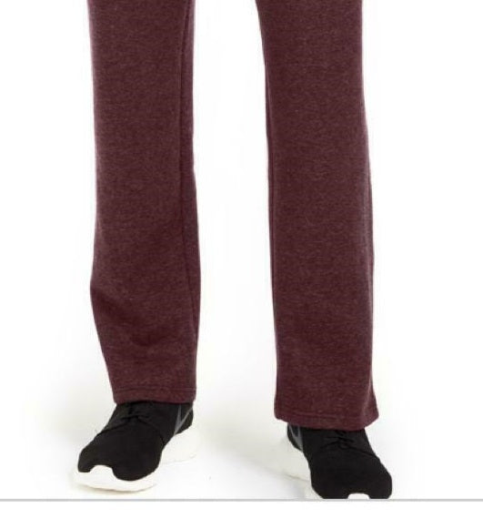 Calça de moletom masculina Ideology com bainha aberta em lã, roxa, tamanho pequeno