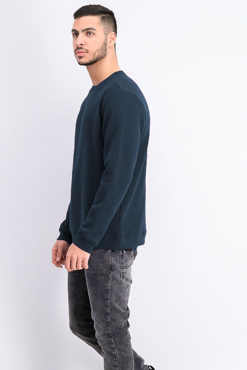 Ideologia Moletom Masculino Fleece Azul Marinho Tamanho Médio