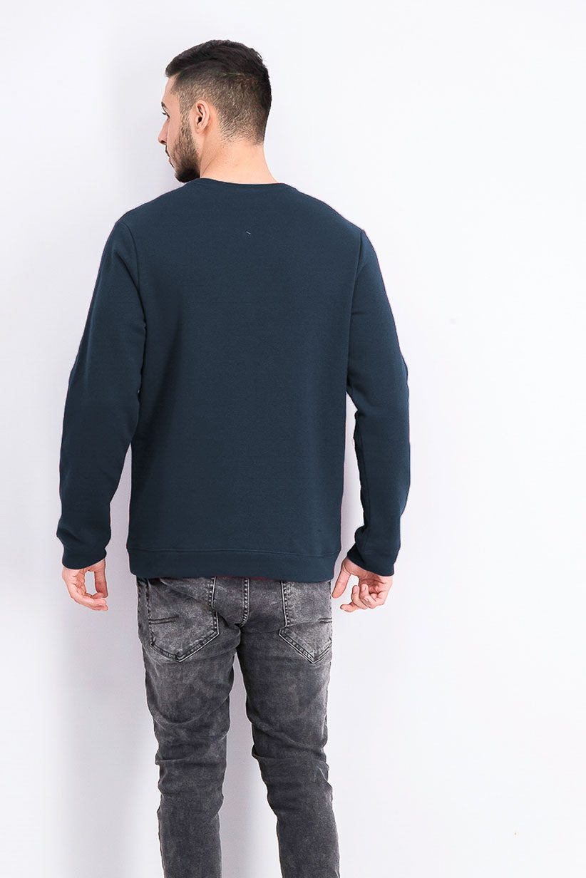 Ideologia Moletom Masculino Fleece Azul Marinho Tamanho Médio