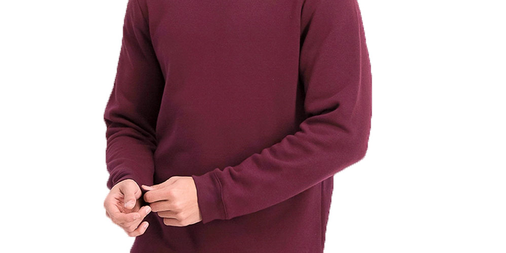 ID Ideology Moletom de lã masculino vinho tamanho extragrande