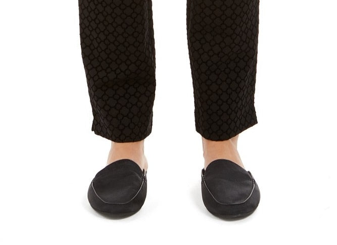 Calças de controle de barriga femininas Charter Club, pretas, tamanho 6