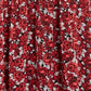 Top feminino com estampa floral e pregas Charter Club, vermelho, tamanho XXG
