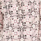 Camisa polo feminina Charter Club com estampa de manga 3/4, rosa, tamanho pequeno