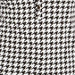 Camisa polo feminina Charter Club com estampa de manga 3/4, preta, tamanho grande