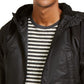 Jaqueta bomber com capuz Ross masculina American Rag, preta, tamanho médio