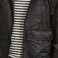 Jaqueta bomber com capuz Ross masculina American Rag, preta, tamanho médio
