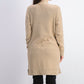 Cardigan feminino patchwork Charter Club bege tamanho grande