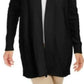 Cardigan feminino patchwork Charter Club preto tamanho extra pequeno