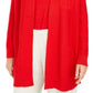 Cardigan feminino patchwork Charter Club vermelho tamanho extra grande