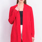 Cardigan feminino pequeno com patchwork Charter Club vermelho deslumbrante, tamanho pequeno