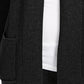 Cardigan curto de algodão feminino Charter Club Petite, preto, tamanho pequeno grande