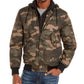 Jaqueta bomber camuflada Cortez masculina American Rag, verde, tamanho pequeno