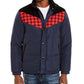 Jaqueta acolchoada Brady Colorblocked Masculina American Rag Azul Tamanho Médio