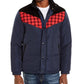 Jaqueta acolchoada Brady Colorblocked Masculina American Rag Azul Tamanho Grande