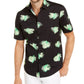 Camisa Alfani Masculina Classic-Fit com Estampa Floral Abstrata Preta