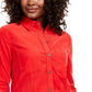 Camisa feminina de veludo cotelê sólida Charter Club, tamanho médio, vermelha, grande