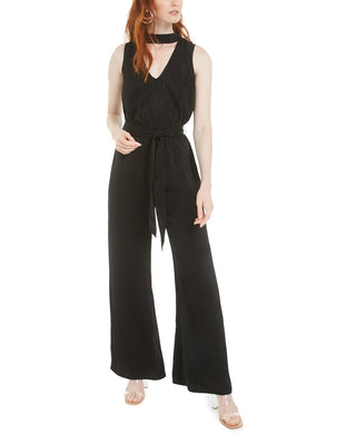 Bar III Women's Choker Jumpsuit Black Size Extra Large