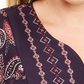 Blusa feminina plus size com estampa paisley estilo &amp; co, roxa, tamanho 1X