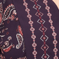 Blusa feminina plus size com estampa paisley estilo &amp; co, roxa, tamanho 1X