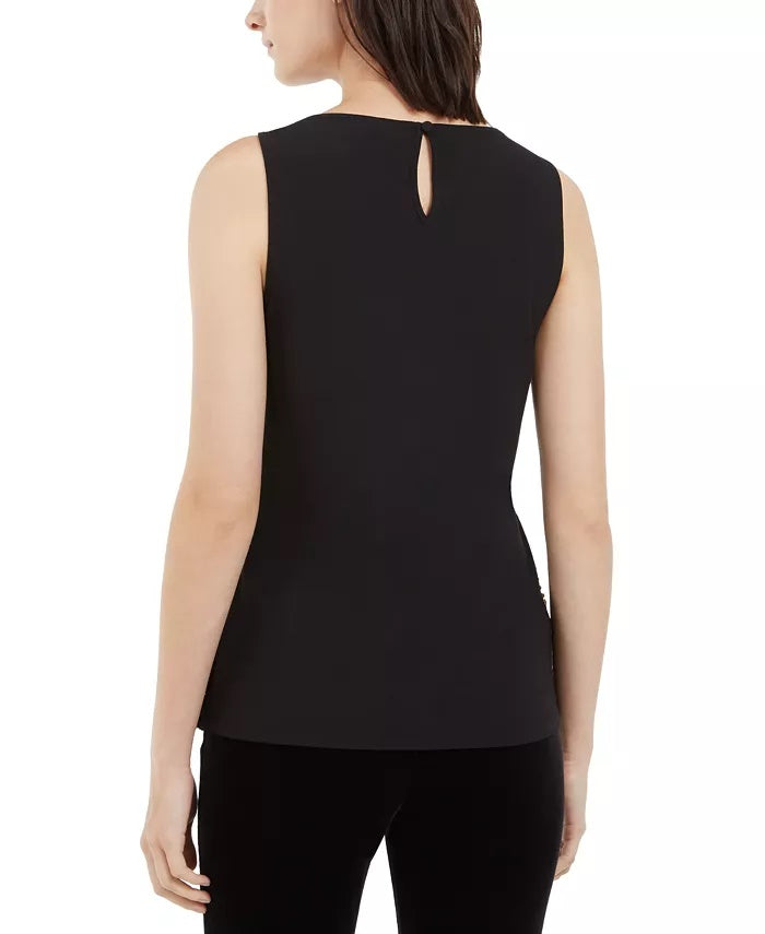 INC International Concepts Regata feminina pequena com lantejoulas tamanho dourado pequeno