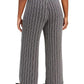 Calça feminina metálica plus size JM Collection preta tamanho extragrande