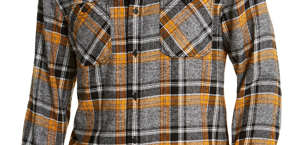 Camisa xadrez Alex masculina American Rag cinza tamanho pequeno