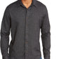 Camisa American Rag Masculina de Sarja Escovada Matt Regular-Fit Preta Tamanho Grande