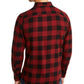 Camisa xadrez Austin masculina America Rag vermelha tamanho pequeno