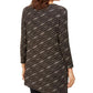 JM Collection Top assimétrico metálico feminino preto tamanho X-Large