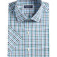 Camisa social masculina xadrez resistente a rugas Club Room, tamanho 17,5 x 34-35