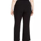 Calça feminina plus size de cintura alta da INC International Concepts, preta, tamanho 28W