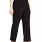 Calça feminina plus size de cintura alta da INC International Concepts, preta, tamanho 28W